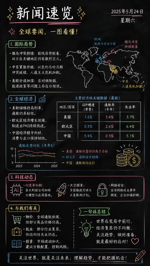 使用以下内容，以黑板风格、手写体的外观总结新闻，并像老师写的一样，用图表和易于理解的表达方式进行分解。
—-
Grok 的搜索结果